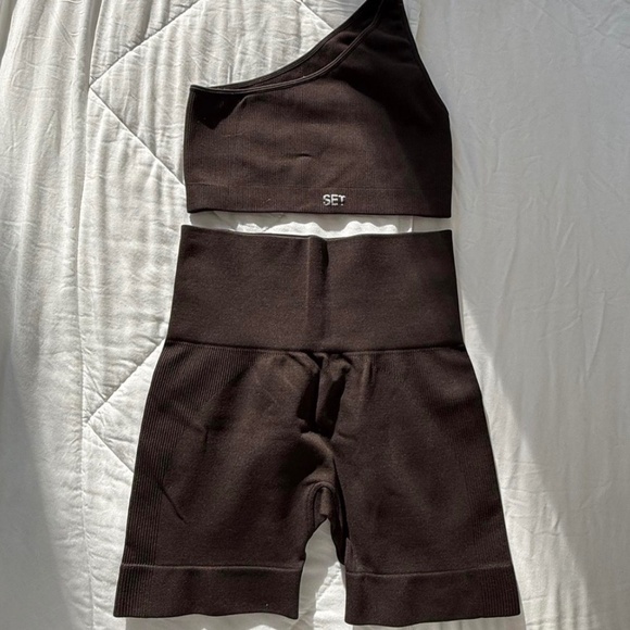 SET Active Pants - Set active Brown set